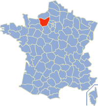 厄尔省在法国的位置