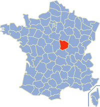 涅夫勒省在法国的位置