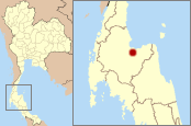 Location of Surat Thani in Thailand