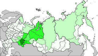 巴什基爾人在俄羅斯的分布, 2010年