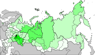 楚瓦什人在俄羅斯的分布, 2010年