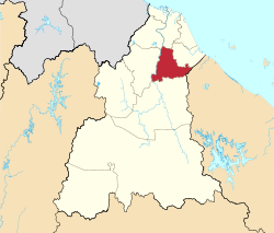 马樟县在吉兰丹的位置