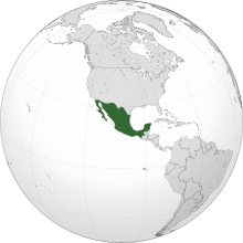 墨西哥合众国的位置