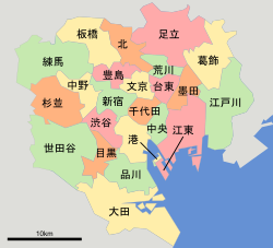 東京都特別區一覽圖