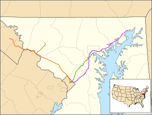 MARC oversees the Brunswick Line (orange), Camden Line (green), and Penn Line (purple).