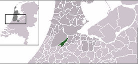 阿尔斯梅尔在北荷兰省的位置
