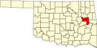 俄克拉何马州马斯科吉县地图