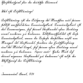 一份寫於1784年的德文手写体文件