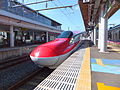 使用作「小町」號的E6系（2013年9月24日攝於 田澤湖車站）