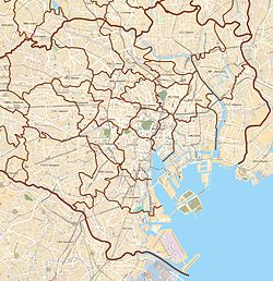 赤坂在东京都区部的位置