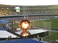 2007年泛美運動會聖火在馬拉卡納運動場點燃著