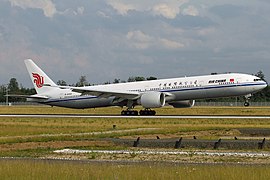 国航波音777-300ER於法蘭克福機場