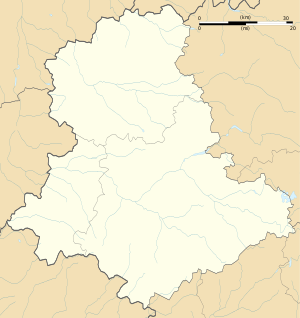 圣日耳曼莱贝勒在上维埃纳省的位置