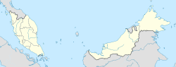 丹绒士拔在馬來西亞的位置