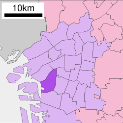 大正區在大阪府的位置