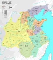 棕色為前195年西汉疆域。