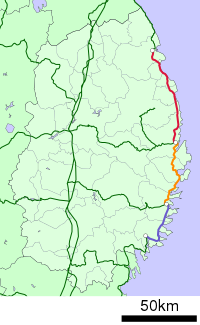 三陸鐵道路線圖