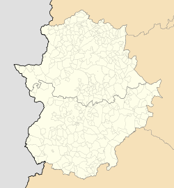 奥利文萨在埃斯特雷馬杜拉自治區的位置