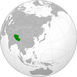 西藏甘丹颇章政府在1942年的疆域