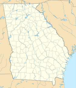 比布城在乔治亚州的位置