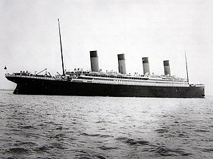 1912年4月10日，離開南安普敦的鐵達尼號