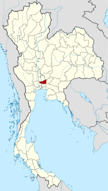 巴吞他尼府在泰國的位置