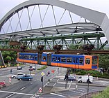 德国乌帕塔尔空铁是悬挂式单轨，为历史最悠久并仍然在运作中的全电动单轨系统