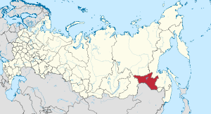 阿穆尔州在俄罗斯的位置