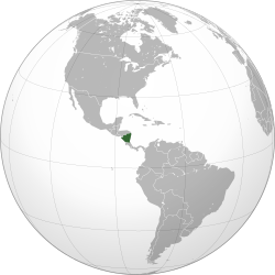 尼加拉瓜的位置