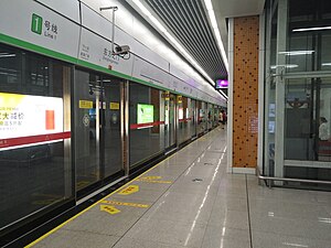 东方之门站1号线站台