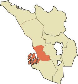 巴生县在雪兰莪的位置