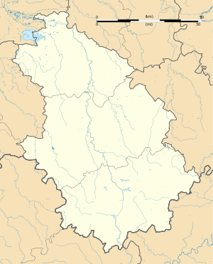 绍富尔在上马恩省的位置