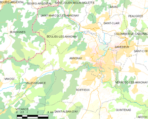 阿诺奈市镇地图