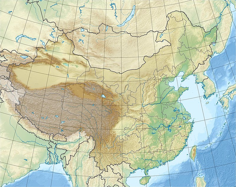 五岳在中國的位置