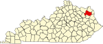 State map highlighting 卡特 County