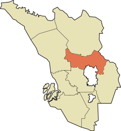 鹅唛县在雪兰莪的位置