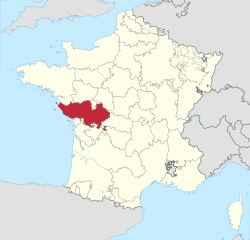 普瓦圖在法国的位置