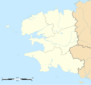 普洛内乌尔-朗韦恩在菲尼斯泰尔省的位置