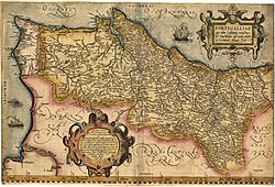 在1561年出版的地圖中