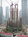 兴建中的上海中心大厦（2011年6月26日）