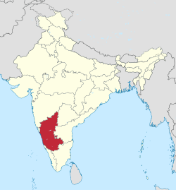 卡納塔克邦在印度的位置