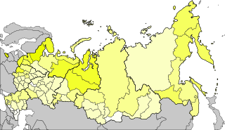 白俄羅斯人在俄羅斯的分布, 2010年