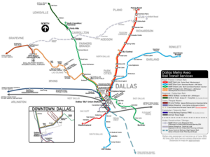 Dallas Metro Area Rail Transit Services