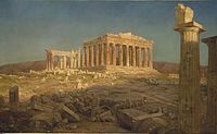 《帕德嫩神廟》（The Parthenon），1871年，大都會藝術博物館