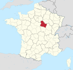 约讷省在法国的位置