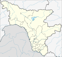 布拉戈维申斯克（海蘭泡）在阿穆尔州的位置