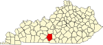 State map highlighting 巴倫 County
