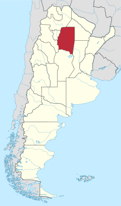 聖地牙哥-戴埃斯特羅省在阿根廷的位置
