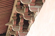 薄伽教藏殿南侧山面檐下斗栱
