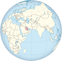 巴林位於世界及西亞位置圖